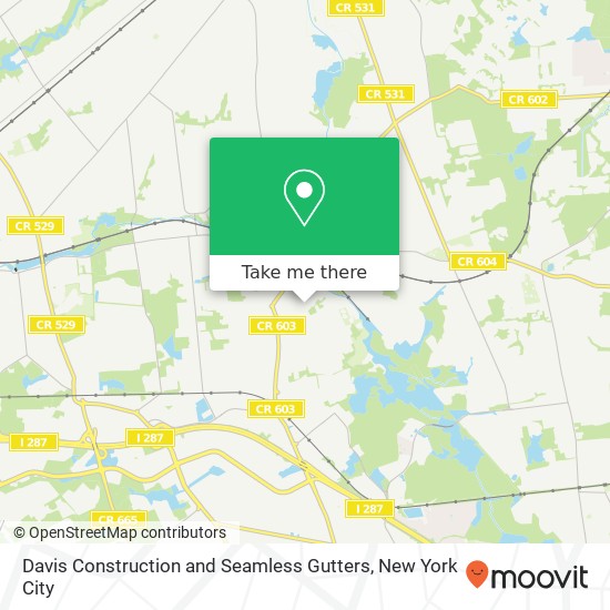 Mapa de Davis Construction and Seamless Gutters