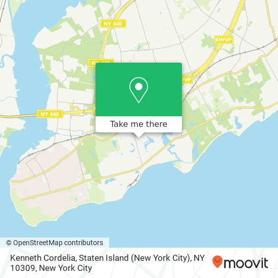 Kenneth Cordelia, Staten Island (New York City), NY 10309 map