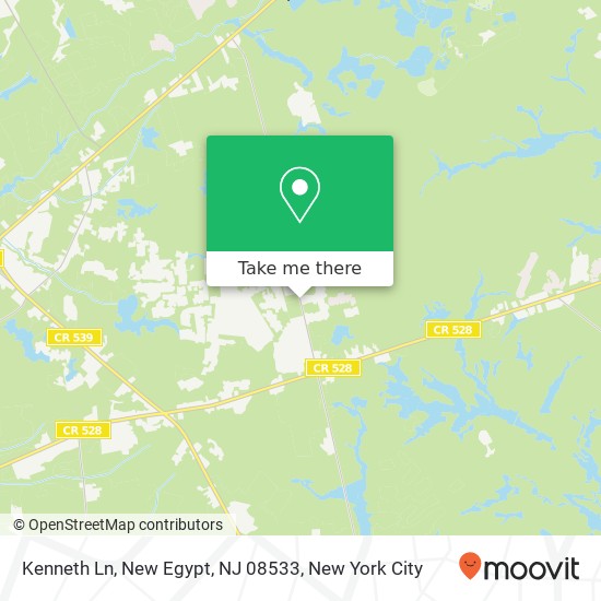 Kenneth Ln, New Egypt, NJ 08533 map
