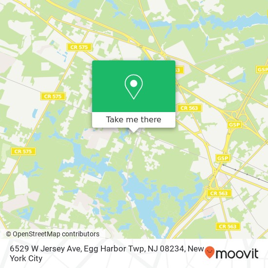 6529 W Jersey Ave, Egg Harbor Twp, NJ 08234 map