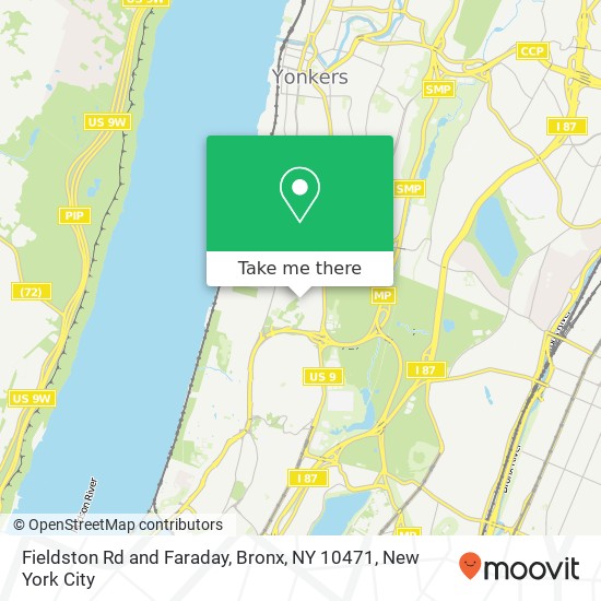 Mapa de Fieldston Rd and Faraday, Bronx, NY 10471