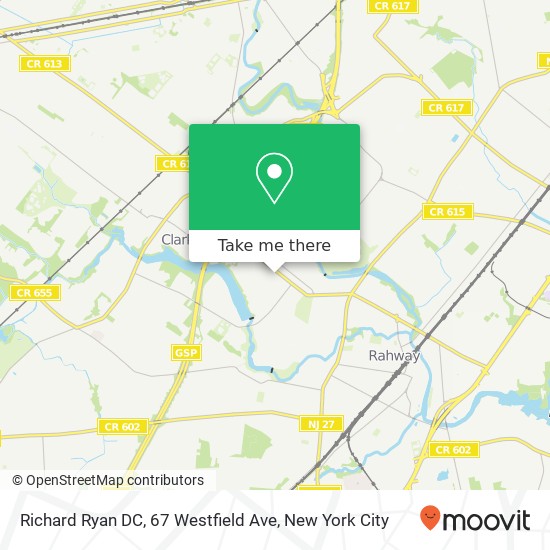 Richard Ryan DC, 67 Westfield Ave map