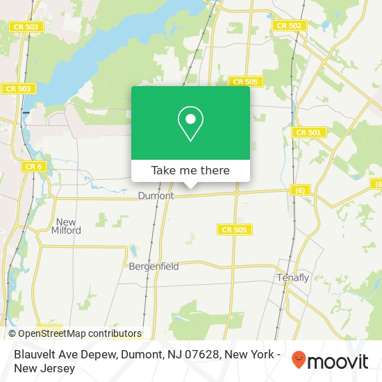 Blauvelt Ave Depew, Dumont, NJ 07628 map