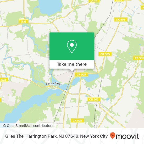 Giles The, Harrington Park, NJ 07640 map