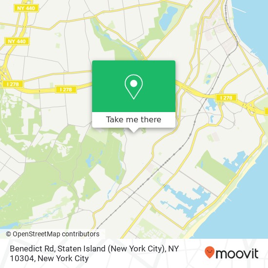 Benedict Rd, Staten Island (New York City), NY 10304 map