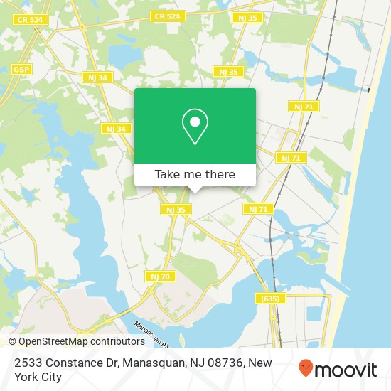 2533 Constance Dr, Manasquan, NJ 08736 map