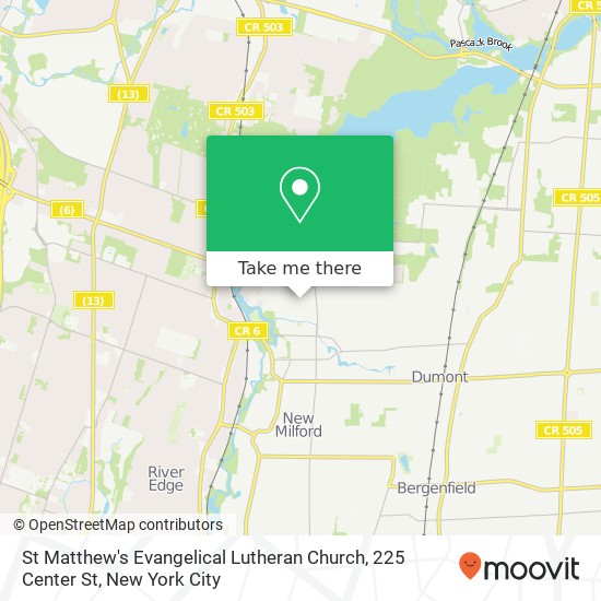 Mapa de St Matthew's Evangelical Lutheran Church, 225 Center St