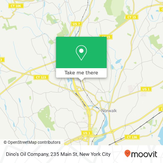 Mapa de Dino's Oil Company, 235 Main St