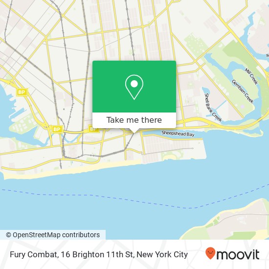 Mapa de Fury Combat, 16 Brighton 11th St
