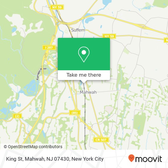 Mapa de King St, Mahwah, NJ 07430