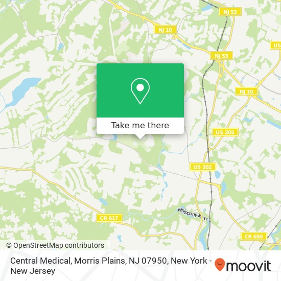 Central Medical, Morris Plains, NJ 07950 map