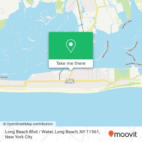 Mapa de Long Beach Blvd / Water, Long Beach, NY 11561