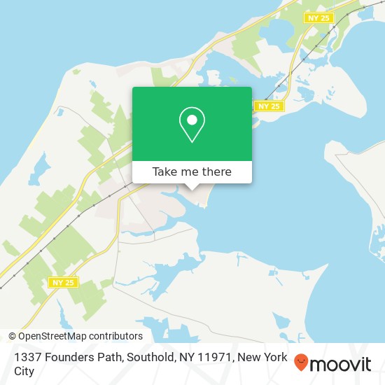 Mapa de 1337 Founders Path, Southold, NY 11971