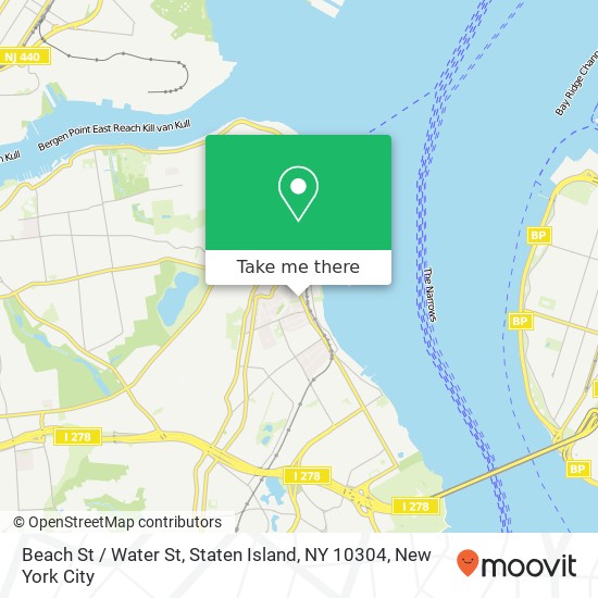 Beach St / Water St, Staten Island, NY 10304 map