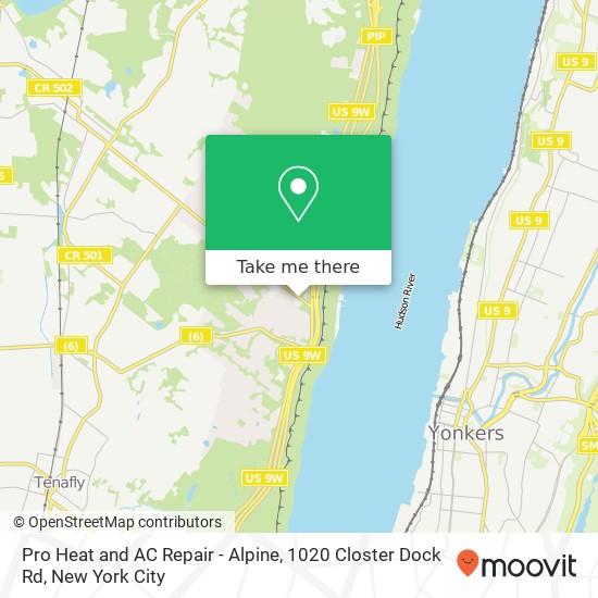 Pro Heat and AC Repair - Alpine, 1020 Closter Dock Rd map
