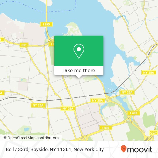 Mapa de Bell / 33rd, Bayside, NY 11361