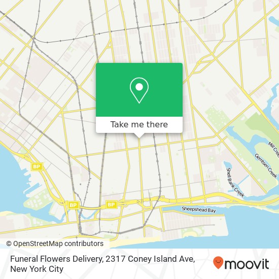 Mapa de Funeral Flowers Delivery, 2317 Coney Island Ave