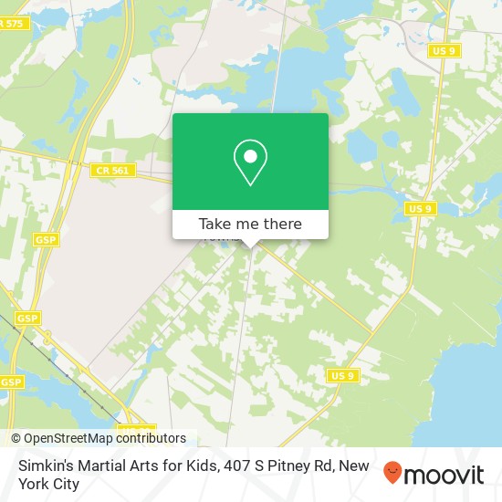 Simkin's Martial Arts for Kids, 407 S Pitney Rd map