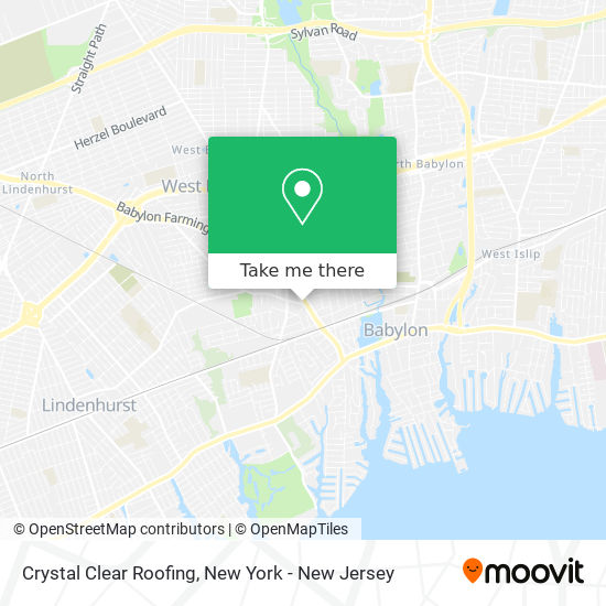 Crystal Clear Roofing map