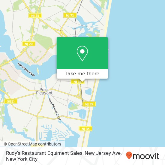 Rudy's Restaurant Equiment Sales, New Jersey Ave map