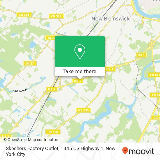 Mapa de Skechers Factory Outlet, 1345 US Highway 1