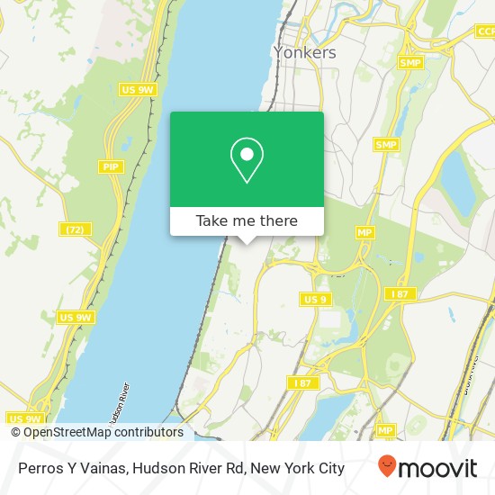 Perros Y Vainas, Hudson River Rd map