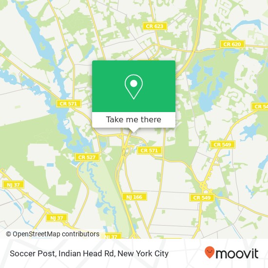 Mapa de Soccer Post, Indian Head Rd