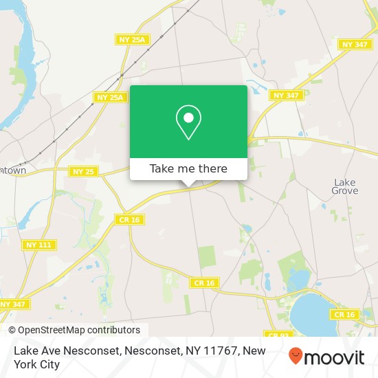 Mapa de Lake Ave Nesconset, Nesconset, NY 11767