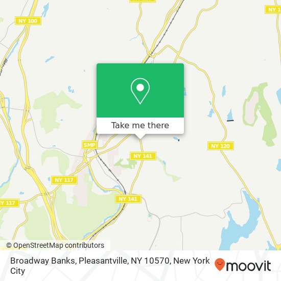 Mapa de Broadway Banks, Pleasantville, NY 10570