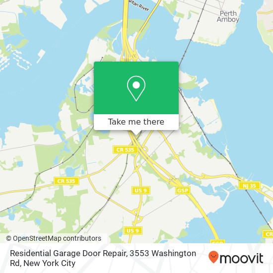 Mapa de Residential Garage Door Repair, 3553 Washington Rd