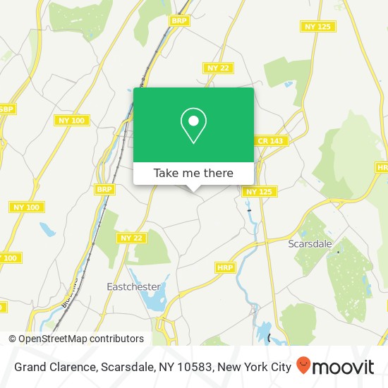 Mapa de Grand Clarence, Scarsdale, NY 10583