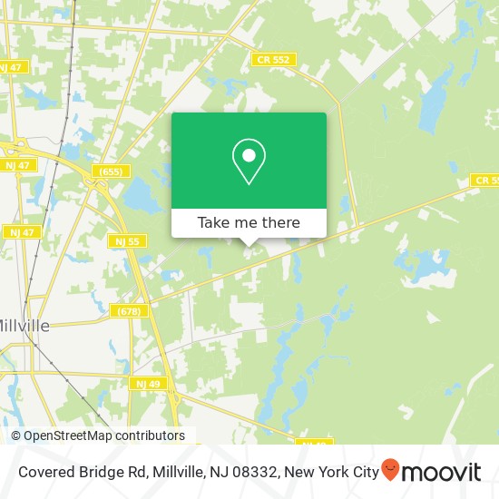 Covered Bridge Rd, Millville, NJ 08332 map