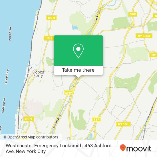 Mapa de Westchester Emergency Locksmith, 463 Ashford Ave