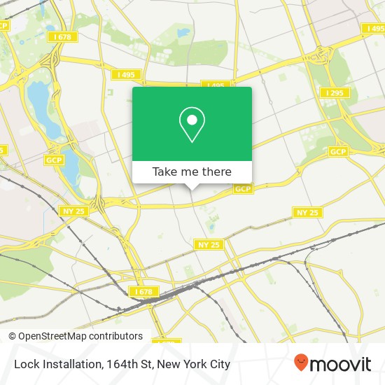 Lock Installation, 164th St map