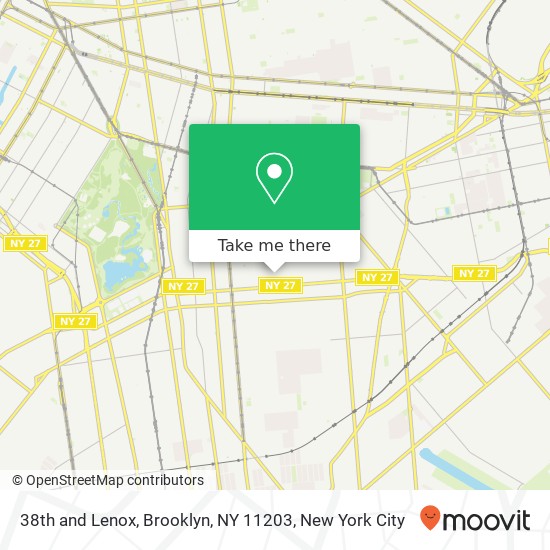 38th and Lenox, Brooklyn, NY 11203 map