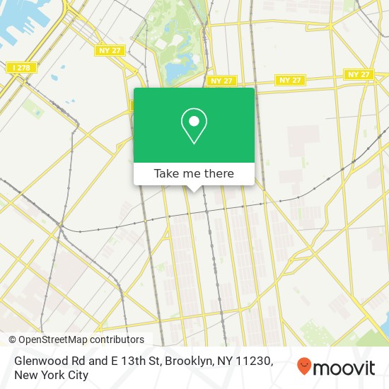 Glenwood Rd and E 13th St, Brooklyn, NY 11230 map