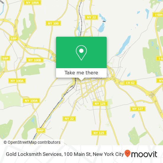 Mapa de Gold Locksmith Services, 100 Main St