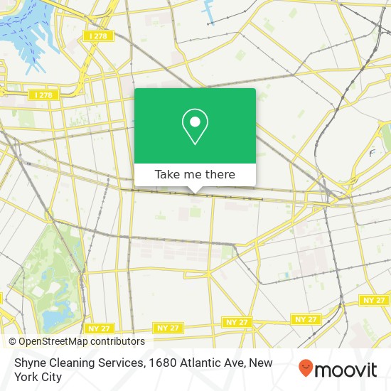 Shyne Cleaning Services, 1680 Atlantic Ave map
