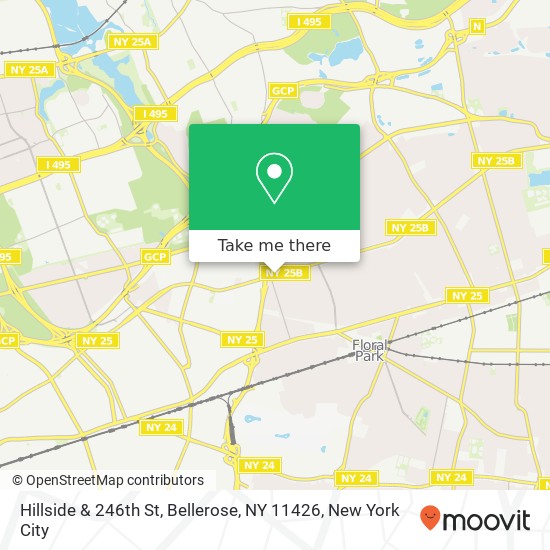 Hillside & 246th St, Bellerose, NY 11426 map