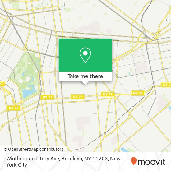 Mapa de Winthrop and Troy Ave, Brooklyn, NY 11203