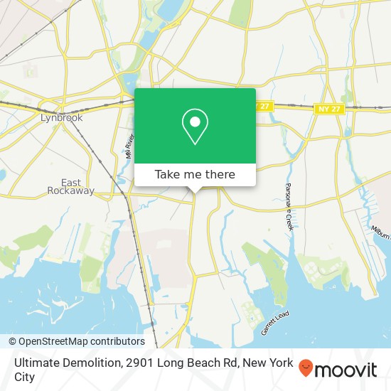 Ultimate Demolition, 2901 Long Beach Rd map