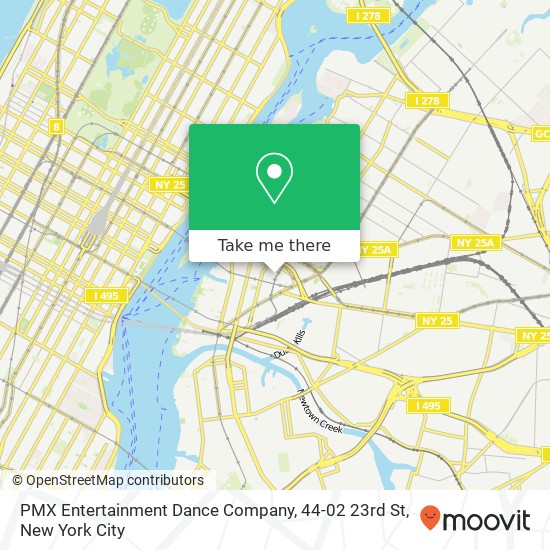 PMX Entertainment Dance Company, 44-02 23rd St map
