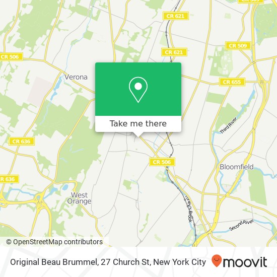 Mapa de Original Beau Brummel, 27 Church St