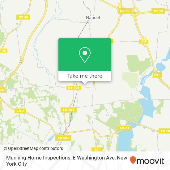 Mapa de Manning Home Inspections, E Washington Ave