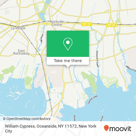 Mapa de William Cypress, Oceanside, NY 11572