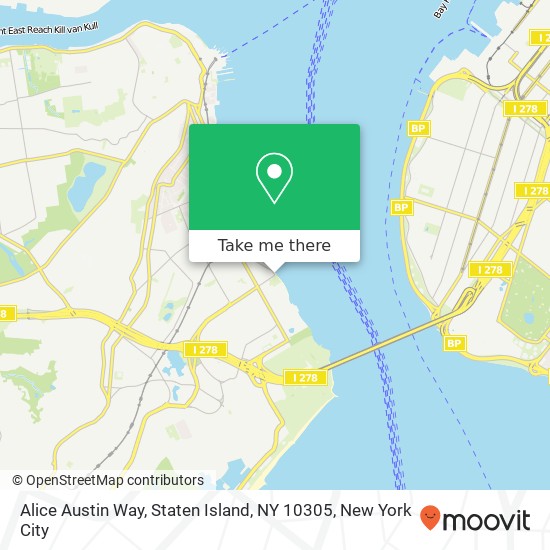 Mapa de Alice Austin Way, Staten Island, NY 10305