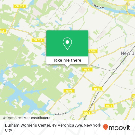 Durham Women's Center, 49 Veronica Ave map