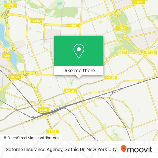 Mapa de Sotome Insurance Agency, Gothic Dr