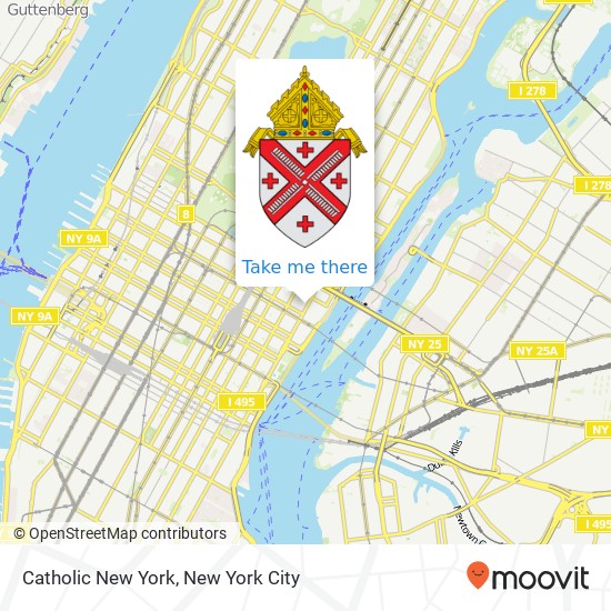 Mapa de Catholic New York