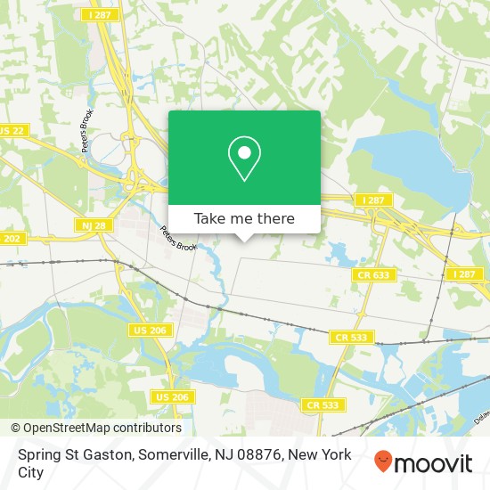 Spring St Gaston, Somerville, NJ 08876 map